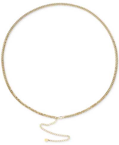 OMA THE LABEL Поясная цепь из позолоченного кубинского звена 18k Gold-Plated