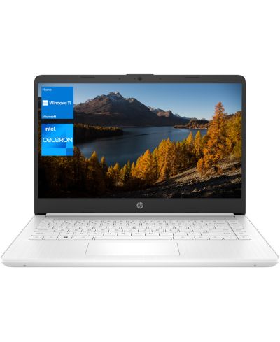 HP Ноутбук 14", Intel Celeron N4500, 4GB DDR4 RAM, 64GB eMMC, Wi-Fi 5, Windows 11 Home, белый
