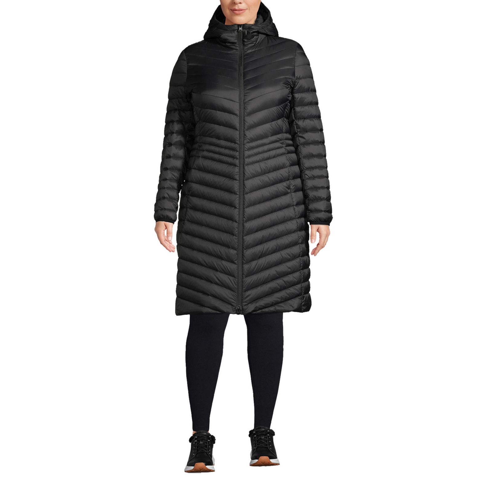 Lands' End Plus Size Wanderweight Packable Down Coat