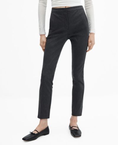 MANGO женские узкие брюки Crop Skinny
