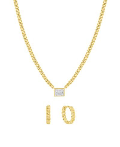 And Now This набор серьги-кольца и ожерелье с Cubic Zirconia и шкатулкой