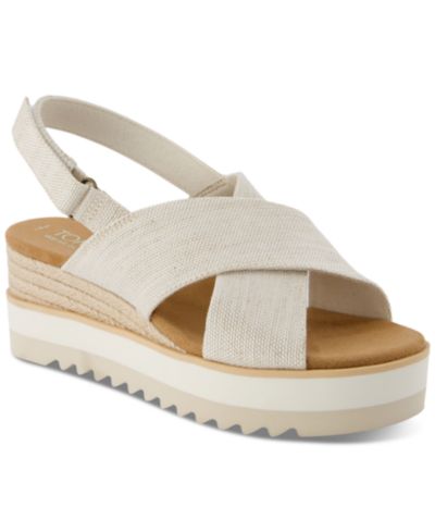 TOMS Women's Diana Crisscross Platform Wedge Sandals