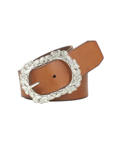 Ремень Frye 45mm с гладкой панелью и цветочной пряжкой