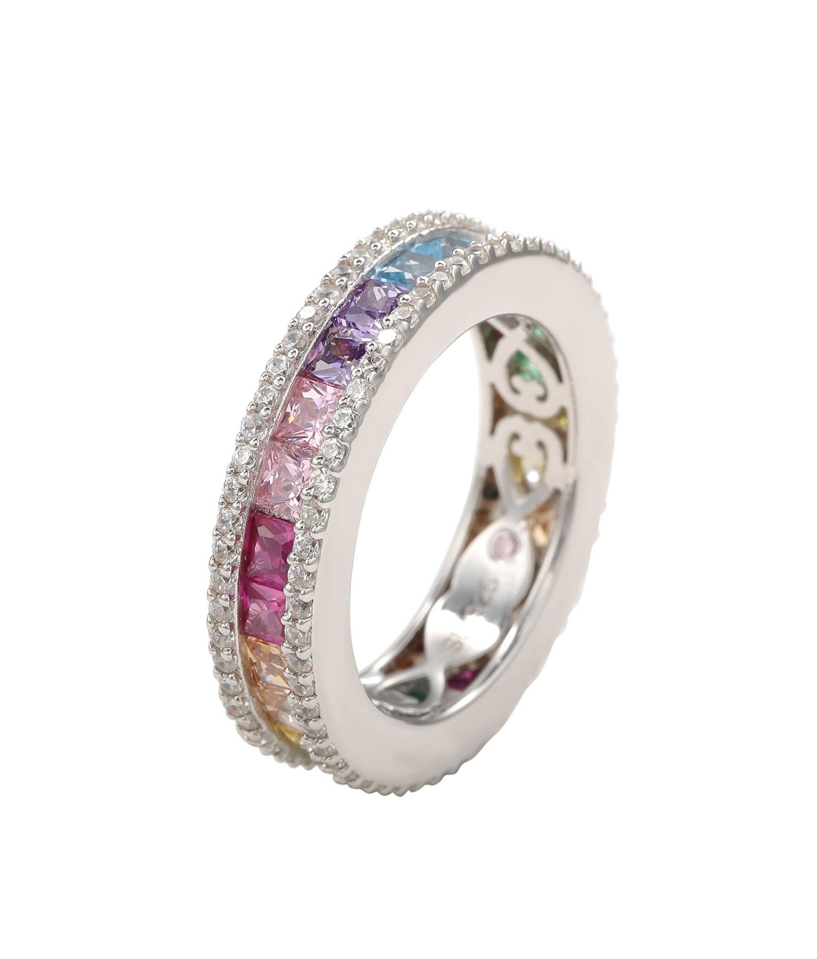 Кольцо Suzy Levian Sterling с фианитами Princess Cut