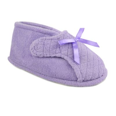 Muk Luks Women's Micro Chenille Adjustable Bootie Slippers