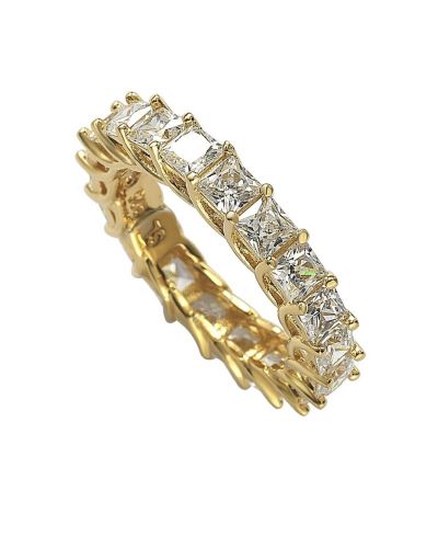 Suzy Levian New York кольцо Eternity из стерлингового серебра с кубическим цирконием