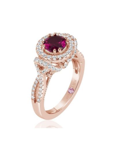 Suzy Levian New York кольцо на годовщину из стерлингового серебра с кубическим цирконием Rose