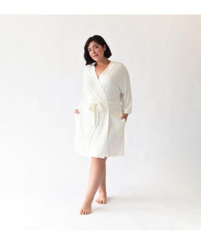 Cozy Earth Women's Stretch-Knit Viscose from Bamboo Kimono Robe