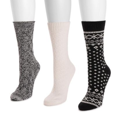 Muk Luks Женские носки для сапог, набор из 3 шт.