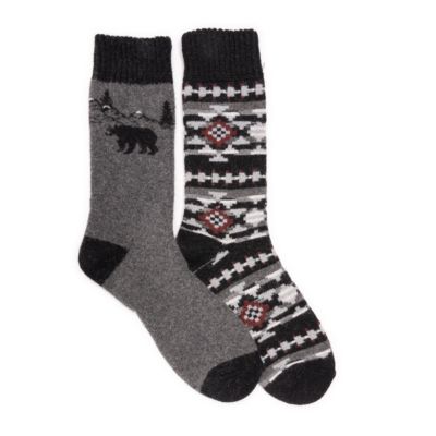 MUK LUKS Мужские шерстяные носки 2 Pair Pack