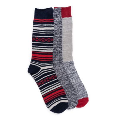 MUK LUKS Мужские микрофибровые носки, набор из 3 пар