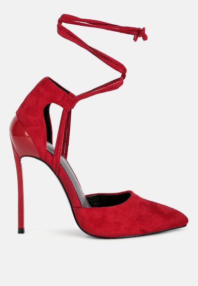 RULE-BREAKER Womens Lace Up Stiletto Sandals