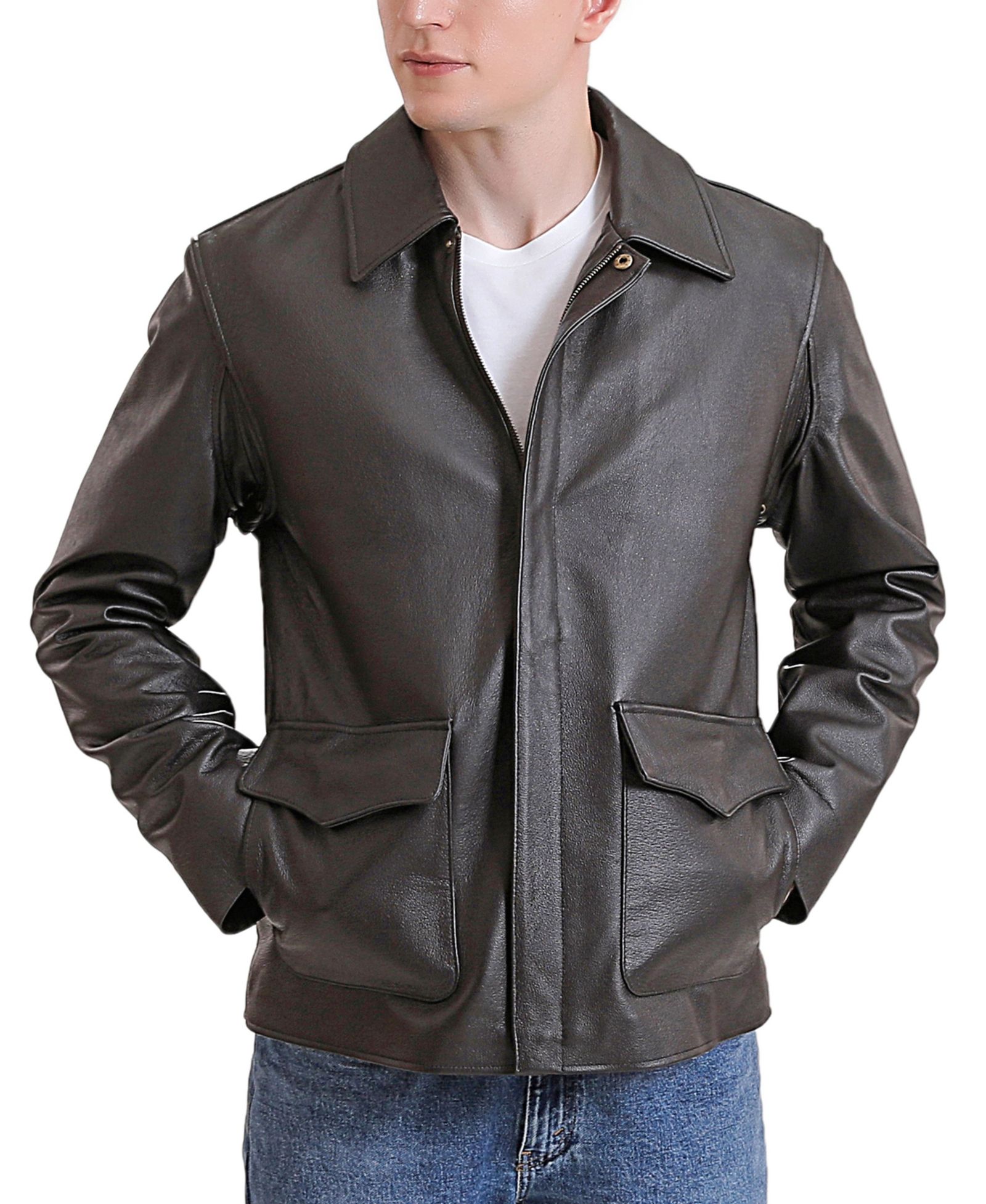 Landing Leathers Men's Raider Indy-Style Leather Legend Jacket
