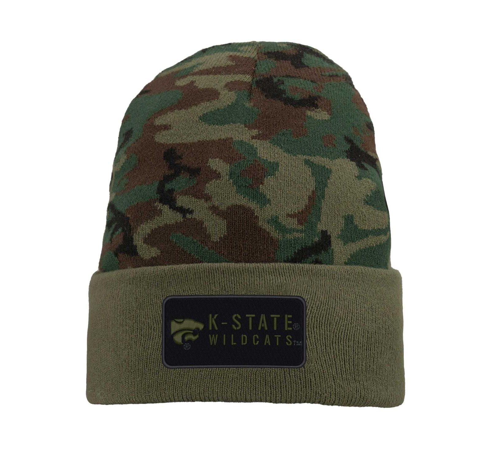 Men's Nike Camo Kansas State Wildcats Military-Inspired Pack Cuffed Knit Hat
