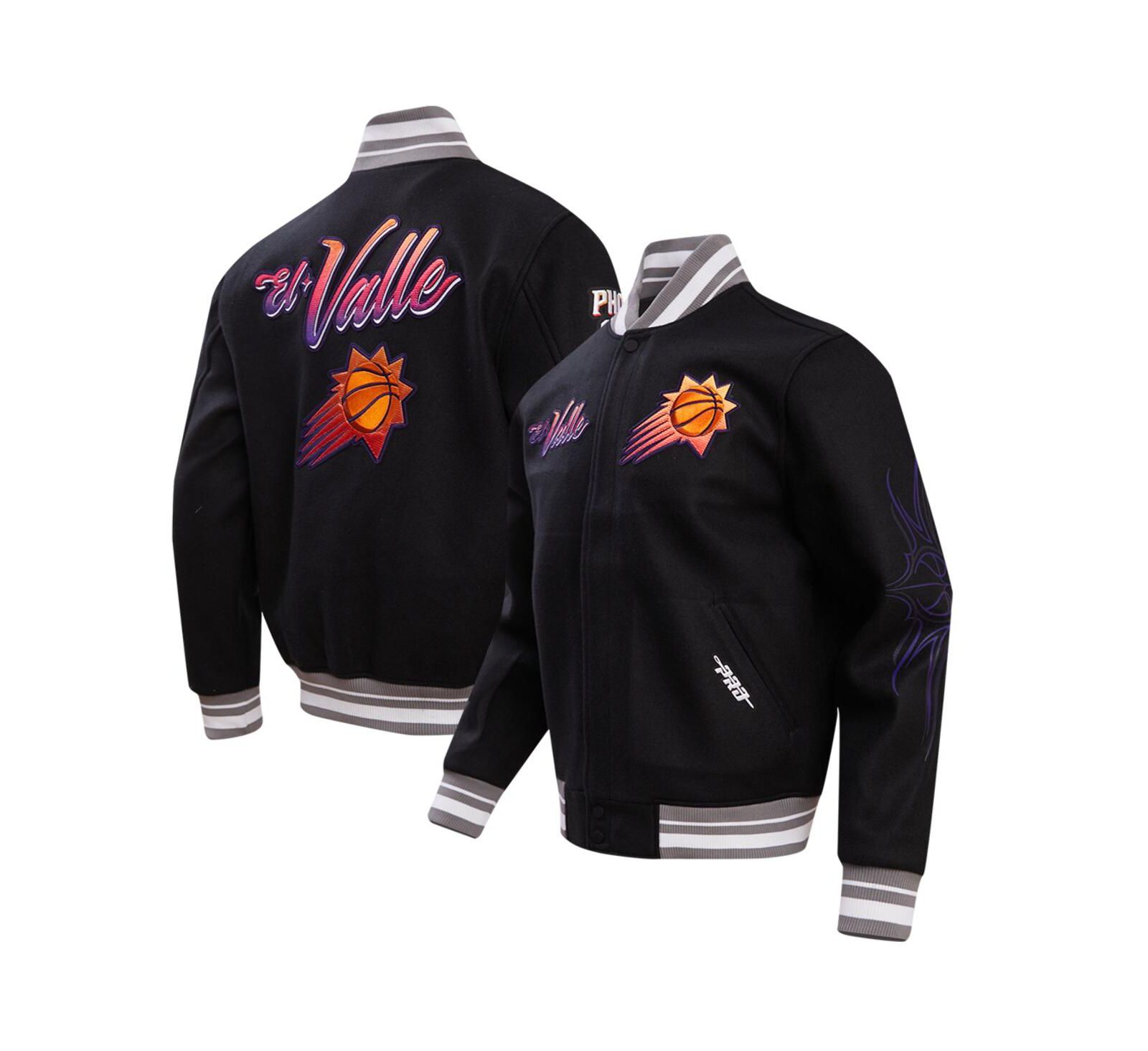 Мужская куртка Pro Standard Black Phoenix Suns 2023/24 City Edition Full-Zip Varsity