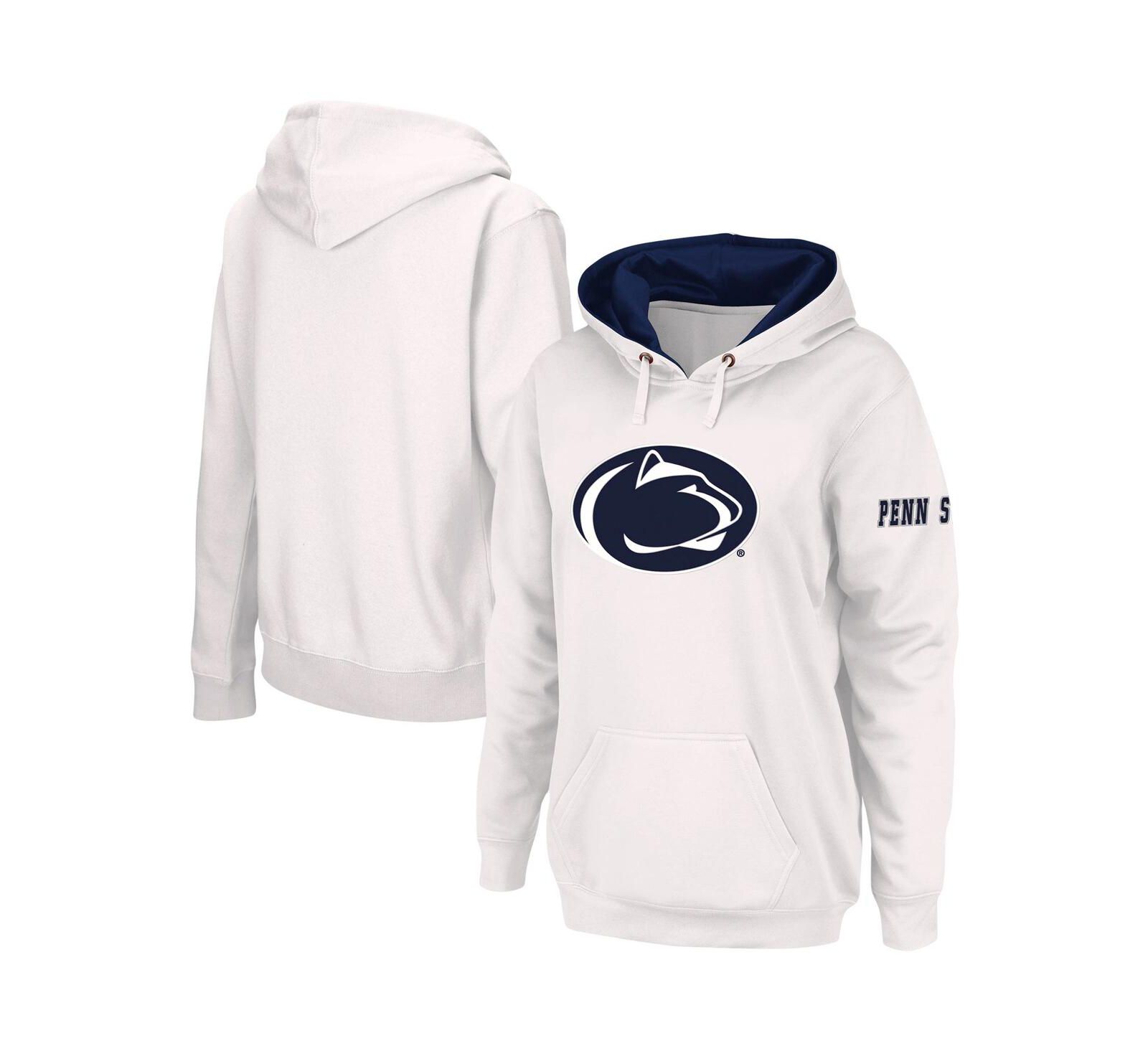 Женское худи Stadium Athletic с большим логотипом Penn State Nittany Lions White
