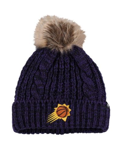 Женская вязаная шапка '47 Brand Purple Phoenix Suns Meeko Cuffed с помпоном