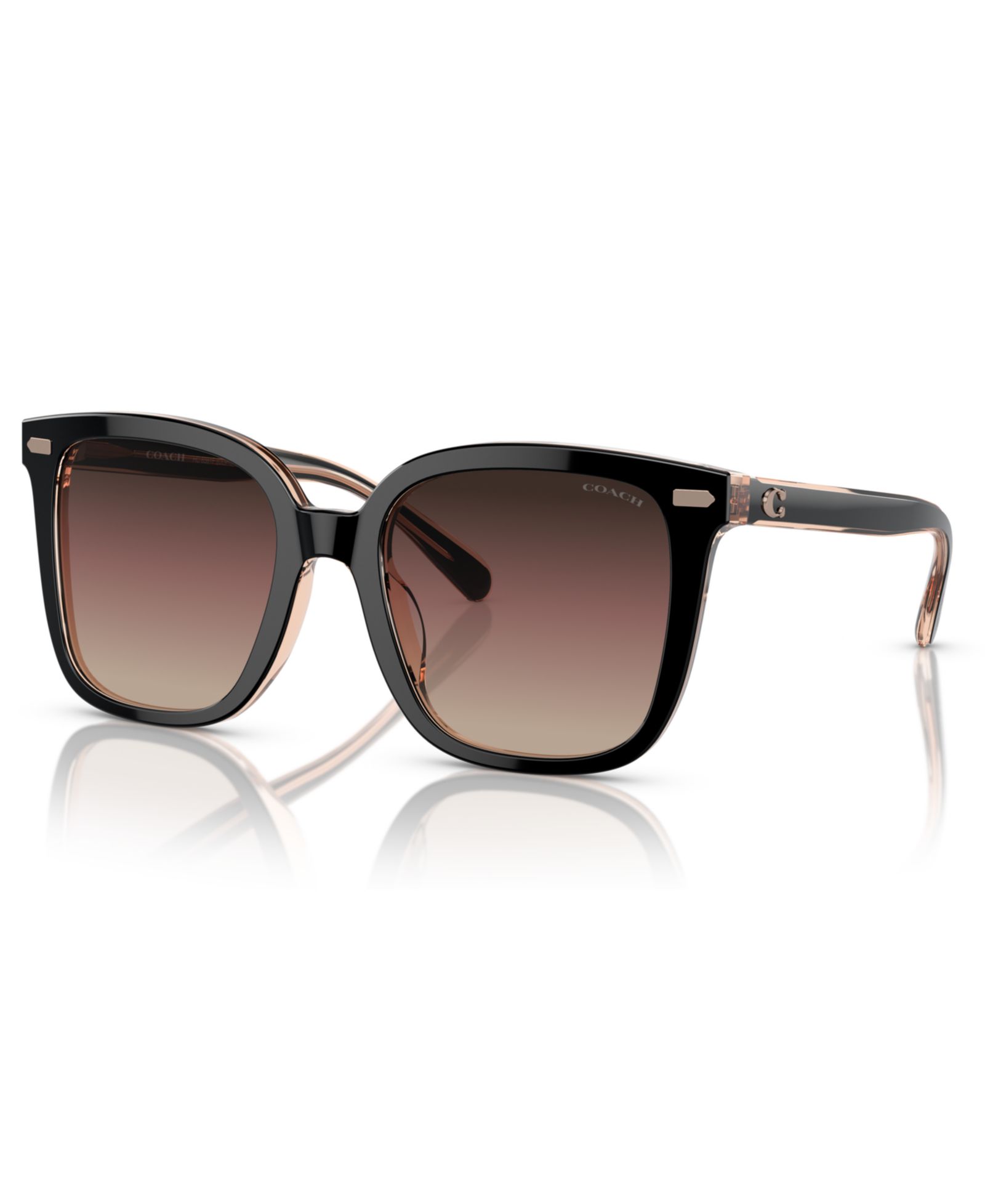 Coach Women's CL919 Low Bridge Fit Sunglasses, Gradient HC8381F
