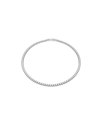 Ожерелье Swarovski Round Cut White Rhodium Plated Matrix Tennis