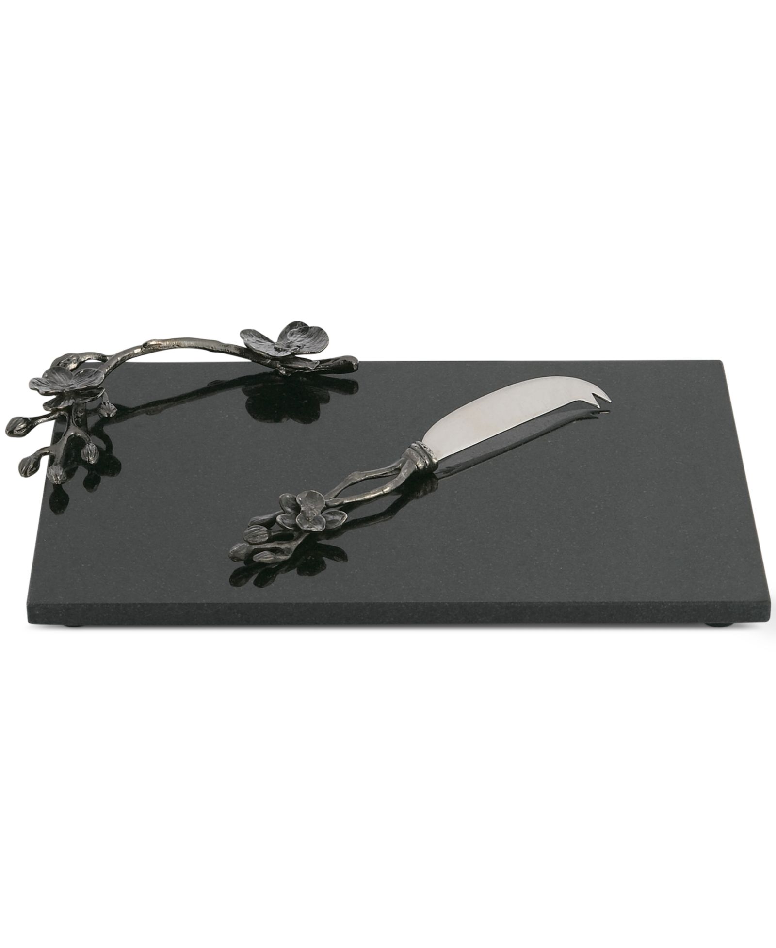Michael Aram Black Orchid сервировочная доска для сыра с ножом