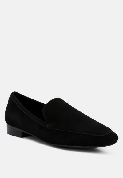 Женские лоферы Rag & Co JULIA Black Suede Semi Casual