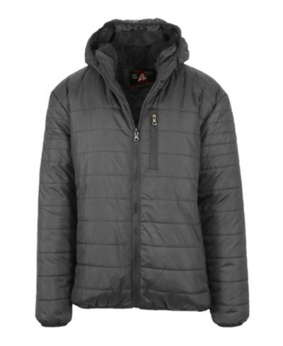 Мужская утепленная куртка Spire By Galaxy Men's Sherpa Lined Hooded Puffer