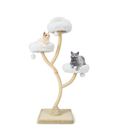 Кошачий игровой комплекс Costway Tower с 3 ярусами