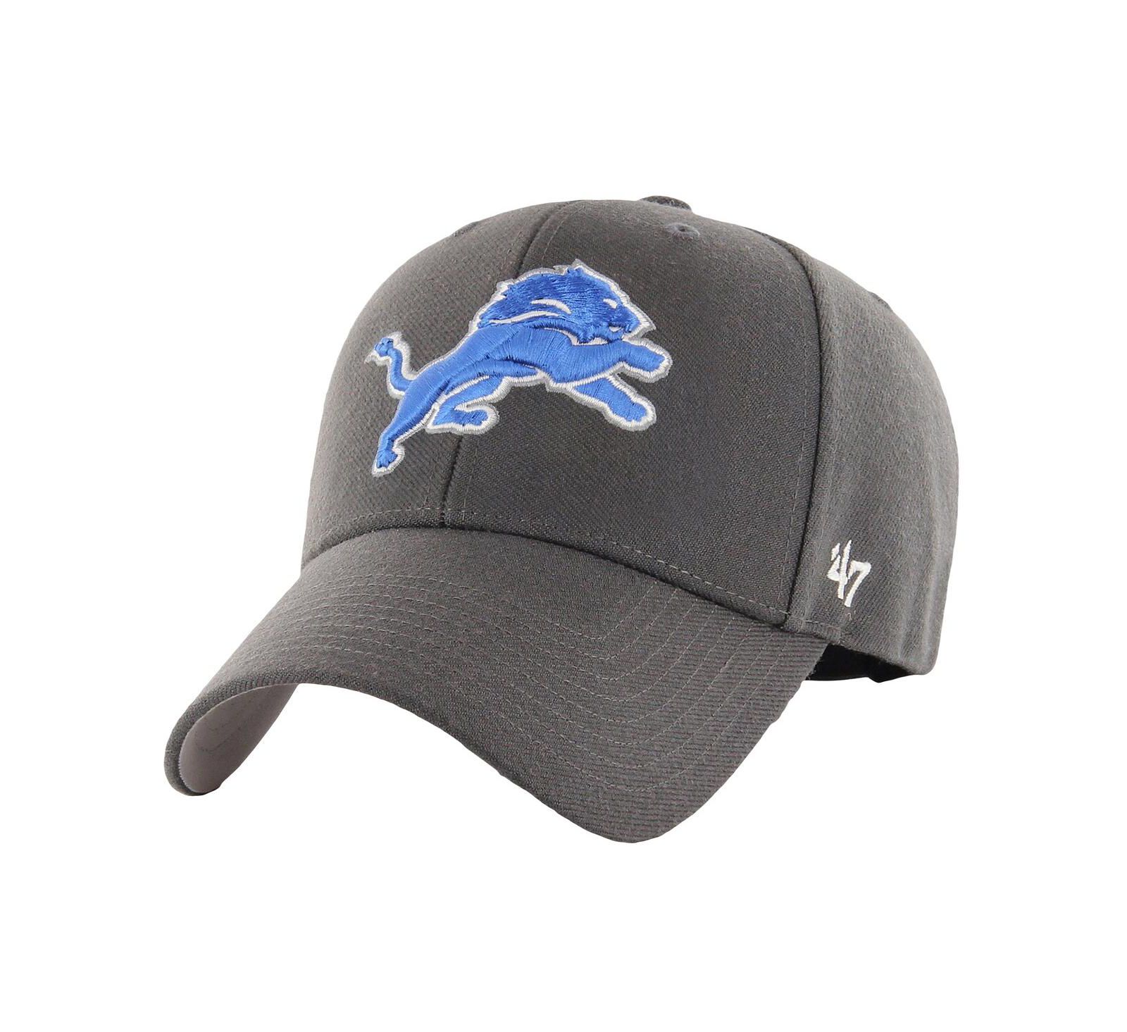 Мужская кепка '47 Brand Charcoal Detroit Lions MVP Adjustable Hat