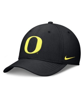 Men's Nike Black Oregon Ducks Rise SwooshFlex Dri-FIT Hat
