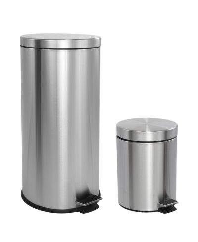Oscar Step-Open Trash Can with Mini Trash Can