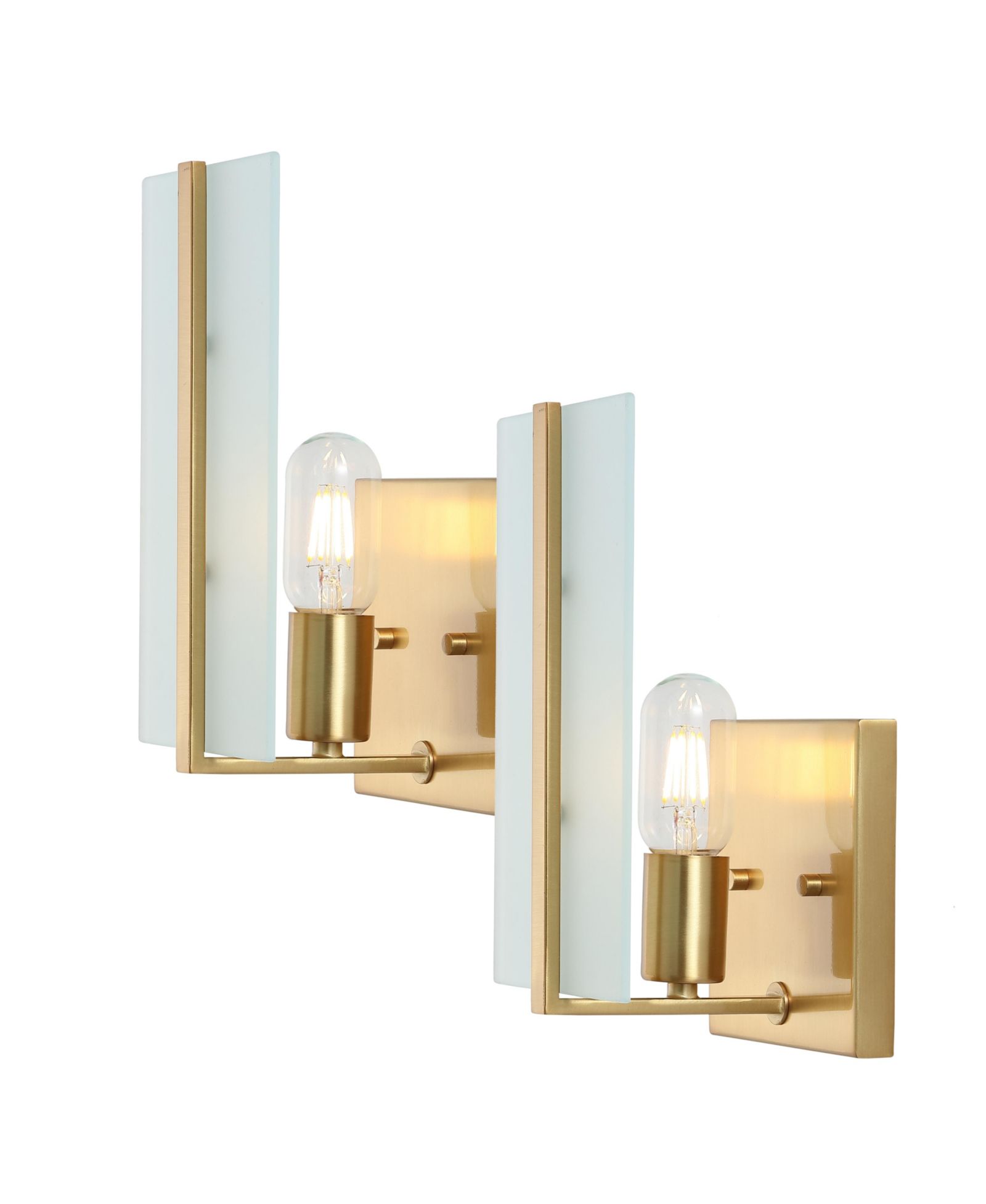 Набор из 2 настенных бра Mila Modern Coastal Iron/Glass LED</div>{