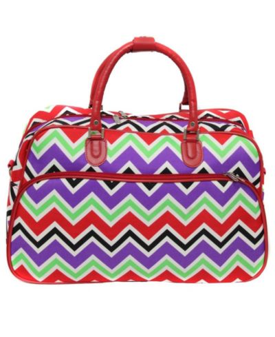 Спортивная сумка через плечо World Traveler Chevron 21-inch Carry-On