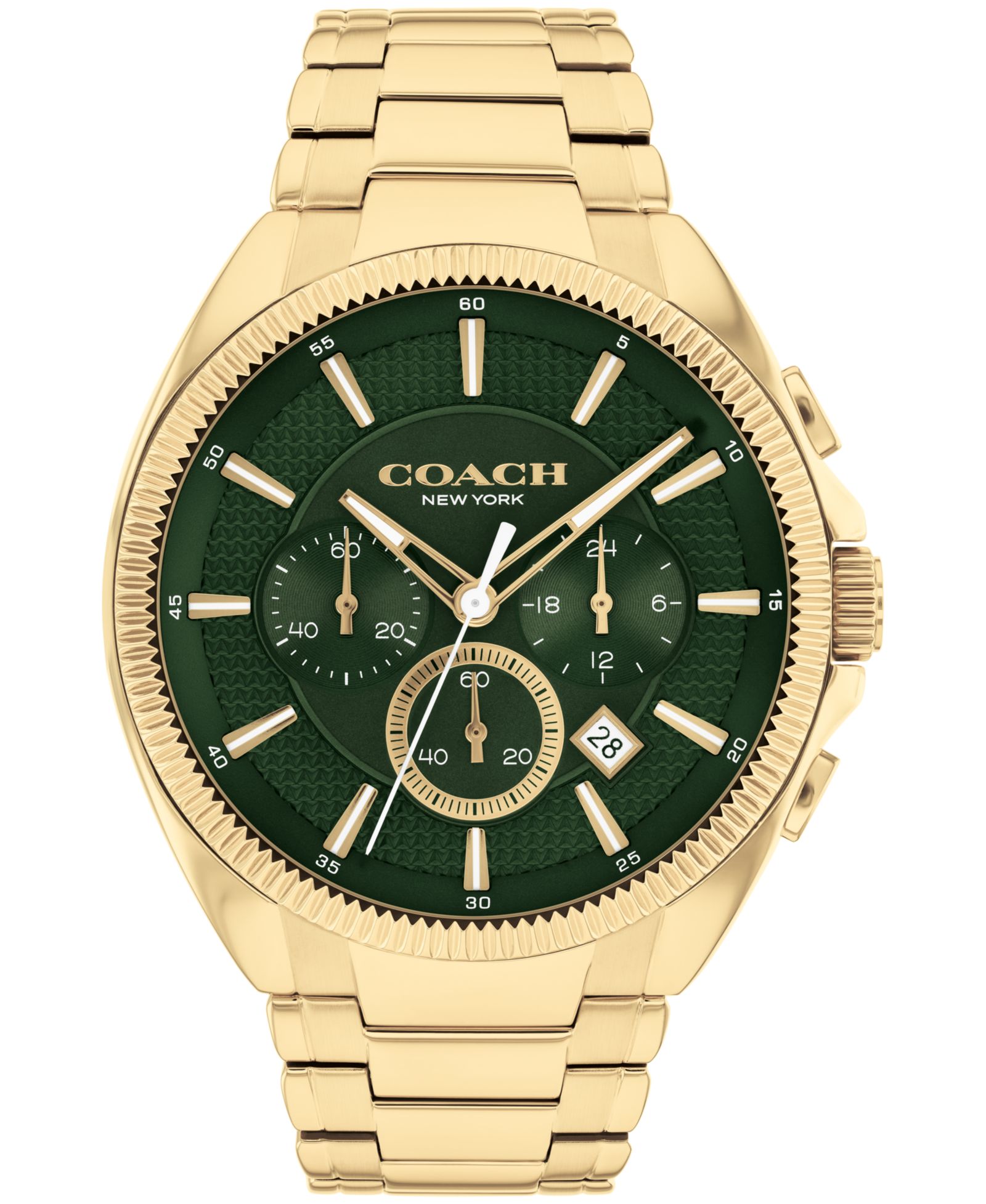 Мужские наручные часы COACH Jackson Gold-Tone Stainless Steel Bracelet 45mm