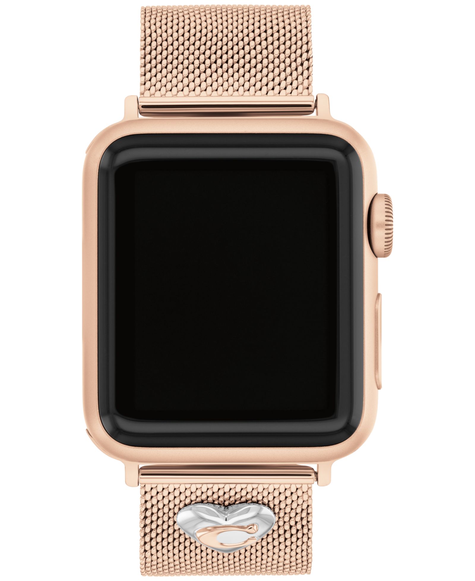 Браслет COACH Rose Gold-Tone Stainless Steel Mesh для Apple Watch 38, 40, 41mm