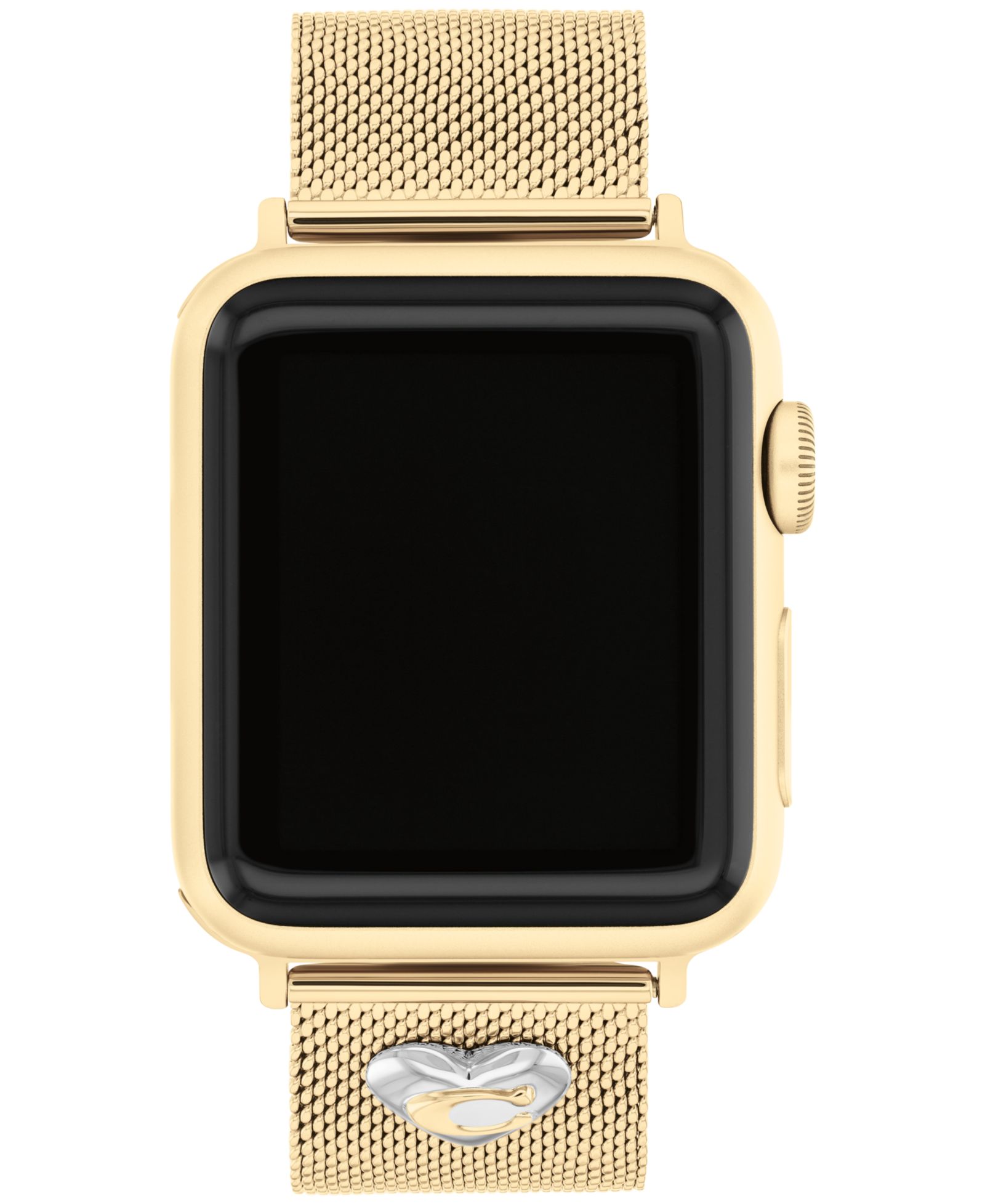 Браслет из золотистой нержавеющей стали mesh для Apple Watch 38, 40, 41mm