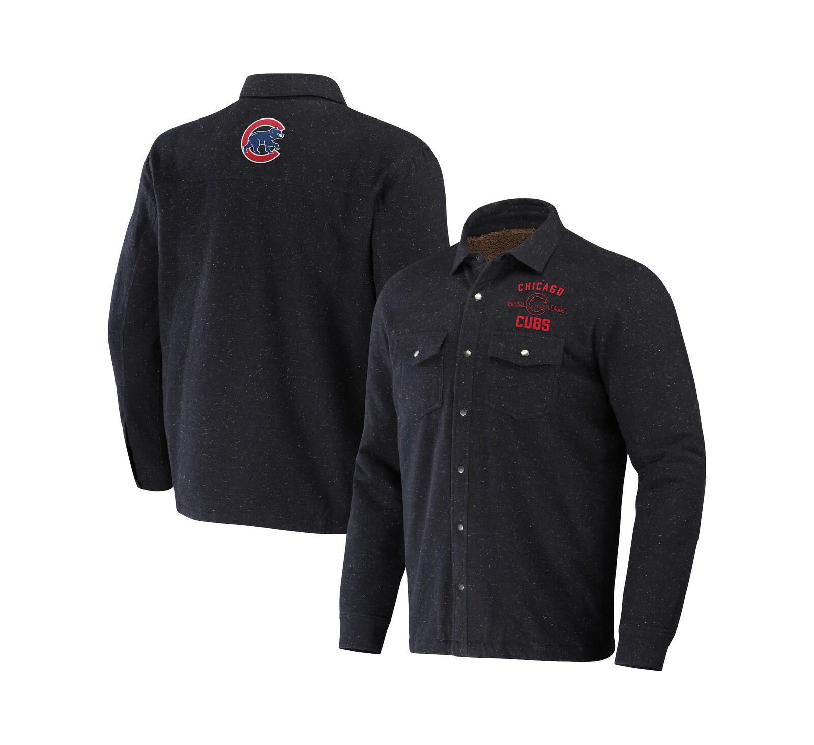 Мужская куртка-рубашка Darius Rucker Collection by Fanatics Chicago Cubs Ringstop Full-Snap, черная