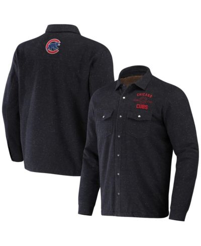 Мужская куртка-рубашка Darius Rucker Collection by Fanatics Chicago Cubs Ringstop Full-Snap, черная