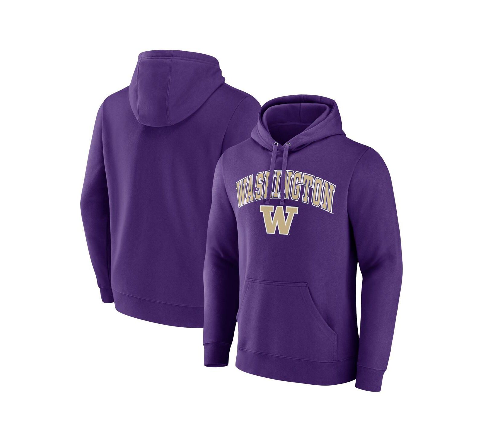 Мужское худи Fanatics Purple Washington Huskies Campus Pullover