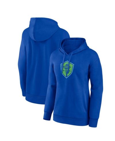 Женское худи Fanatics Blue Seattle Sounders FC Primary Logo