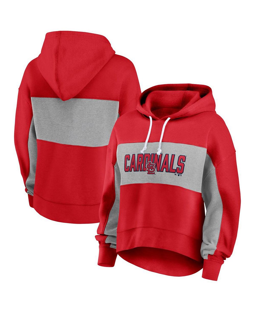 Худи Fanatics Women's Red St. Louis Cardinals Filled Stat Sheet Pullover