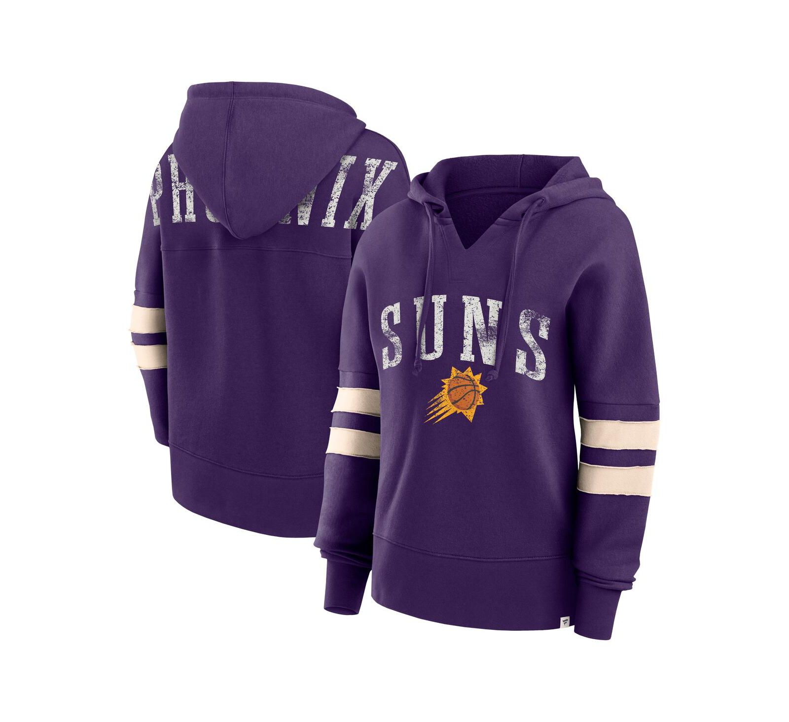 Fanatics Женское худи Phoenix Suns Purple Distressed Dolman V-Neck