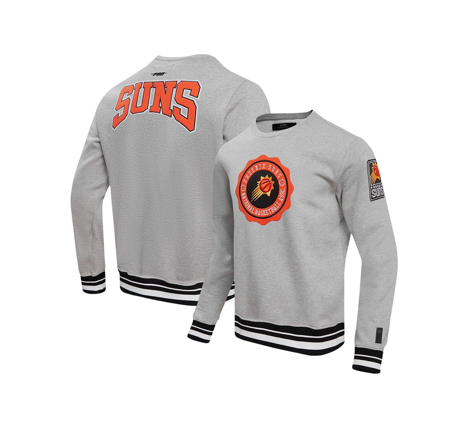 Pro Standard Мужское худи Phoenix Suns Crest Emblem цвета Heather Gray