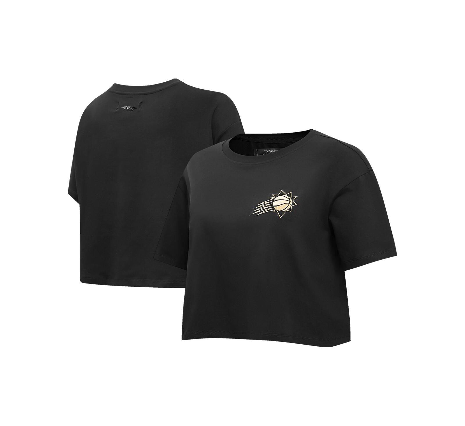 Женская футболка Pro Standard Black Phoenix Suns Holiday Glam Boxy T-shirt
