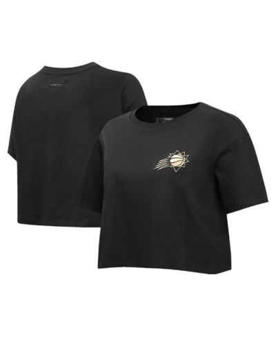 Женская футболка Pro Standard Black Phoenix Suns Holiday Glam Boxy T-shirt