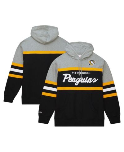 Мужское худи Mitchell & Ness Black, Gray Pittsburgh Penguins Head Coach Pullover