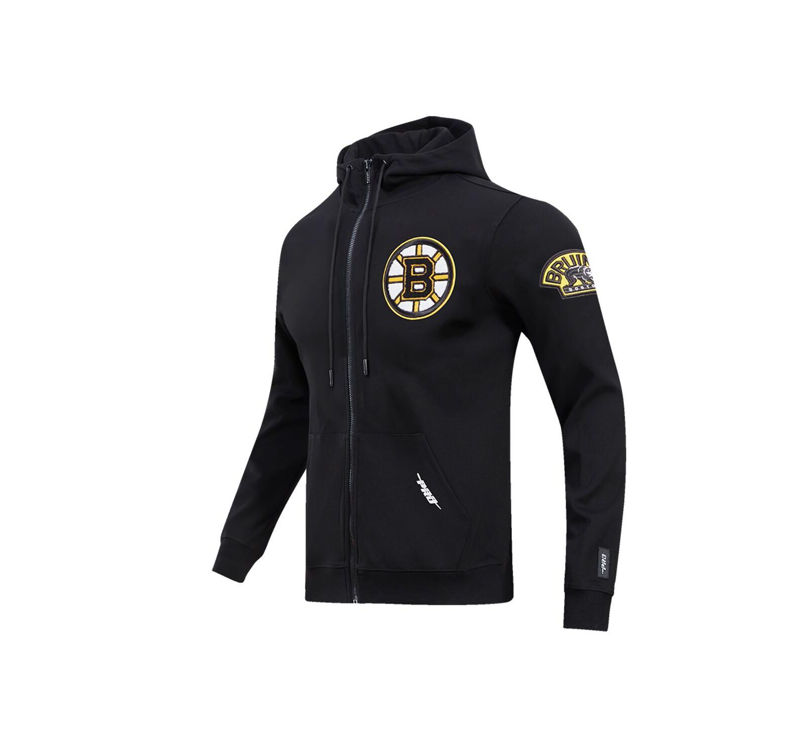 Мужское худи Pro Standard Black Boston Bruins Classic Chenille Full-Zip