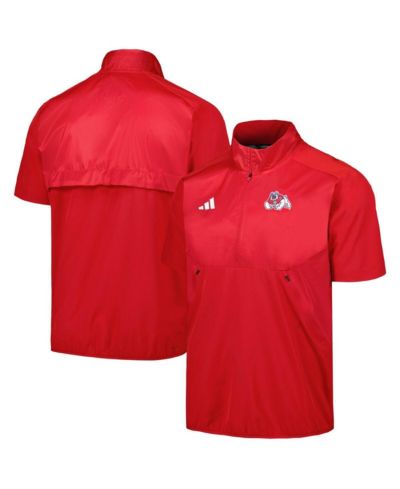 Мужская куртка adidas Red Fresno State Bulldogs AEROREDY с молнией