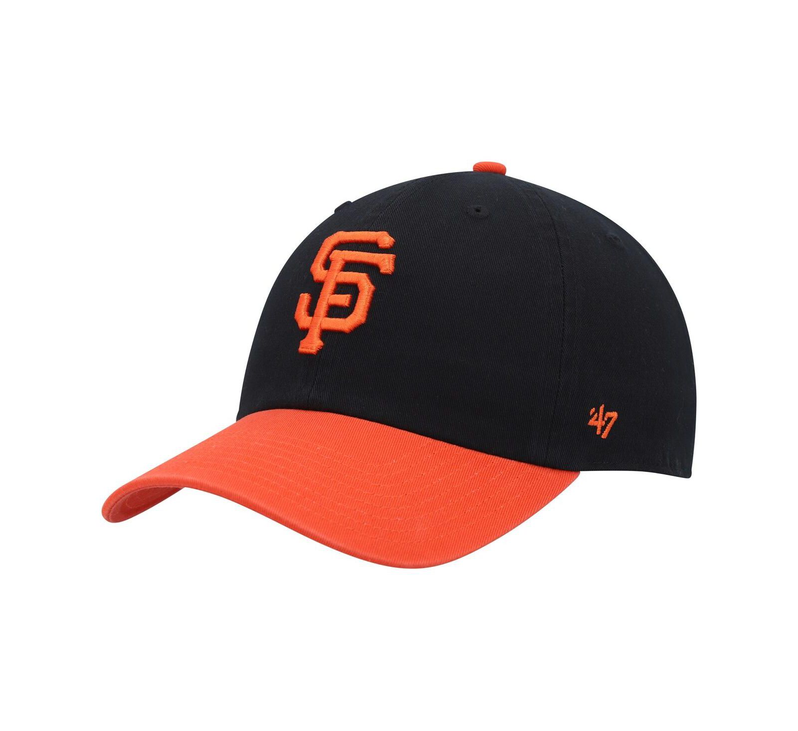 Мужская регулируемая кепка '47 Brand Black, Orange San Francisco Giants Clean Up