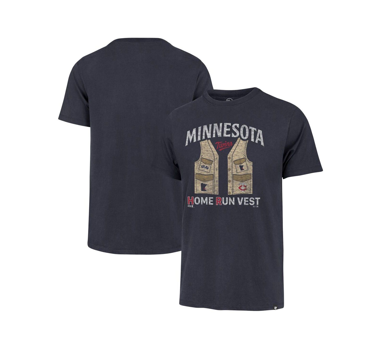 '47 Brand Мужская футболка Minnesota Twins Regional Franklin Navy Distressed