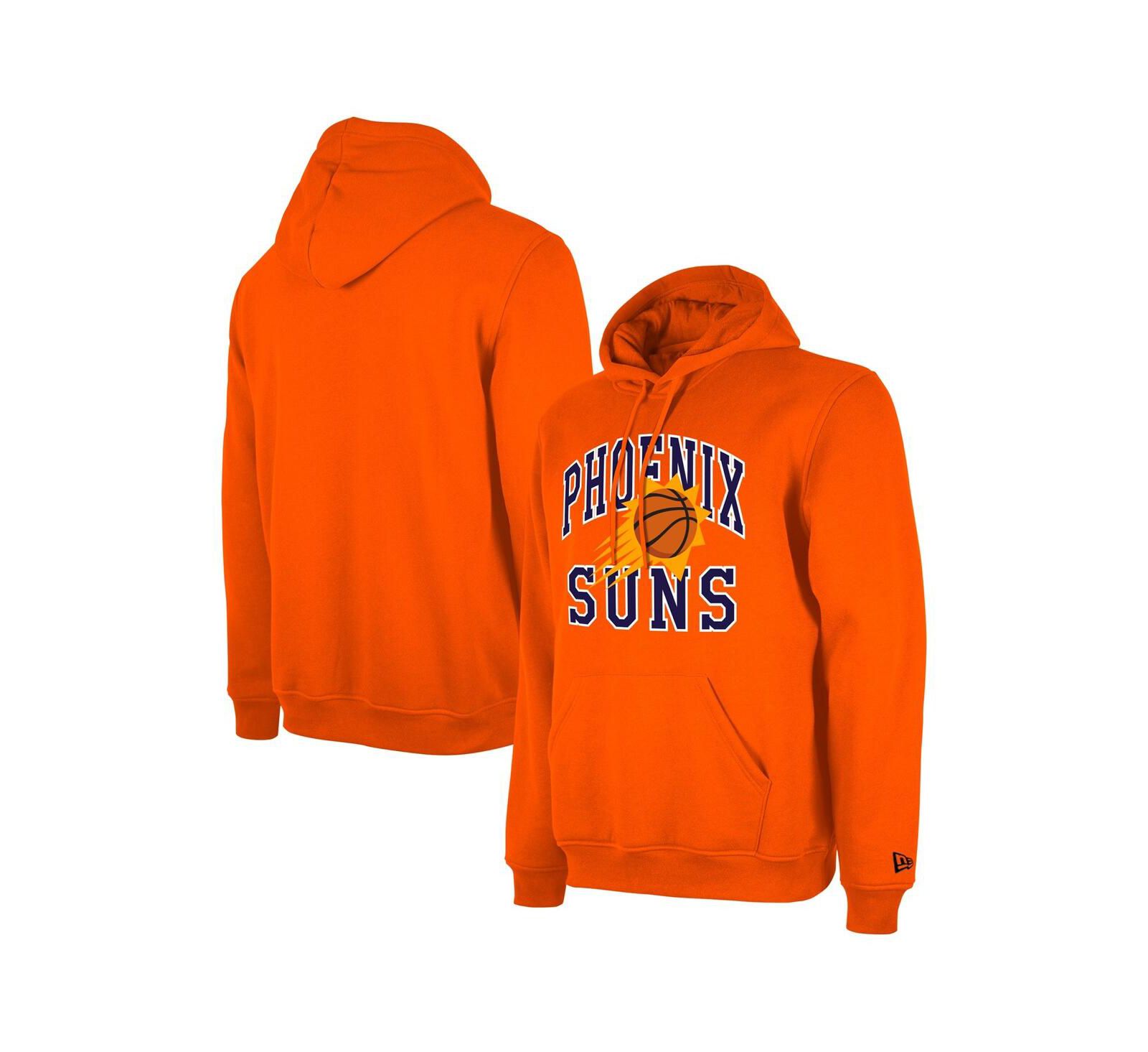 Худи New Era Men's and Women's Orange Phoenix Suns 2023/24 Season Tip-Off Edition Pullover